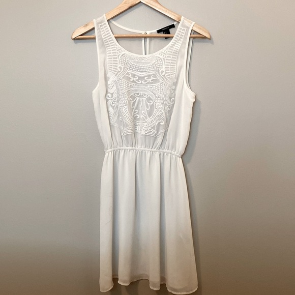 White Sheer Dress - Picture 1 of 4